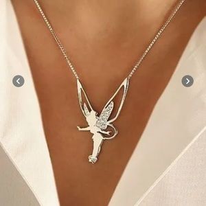 Silver colored Fairy necklace